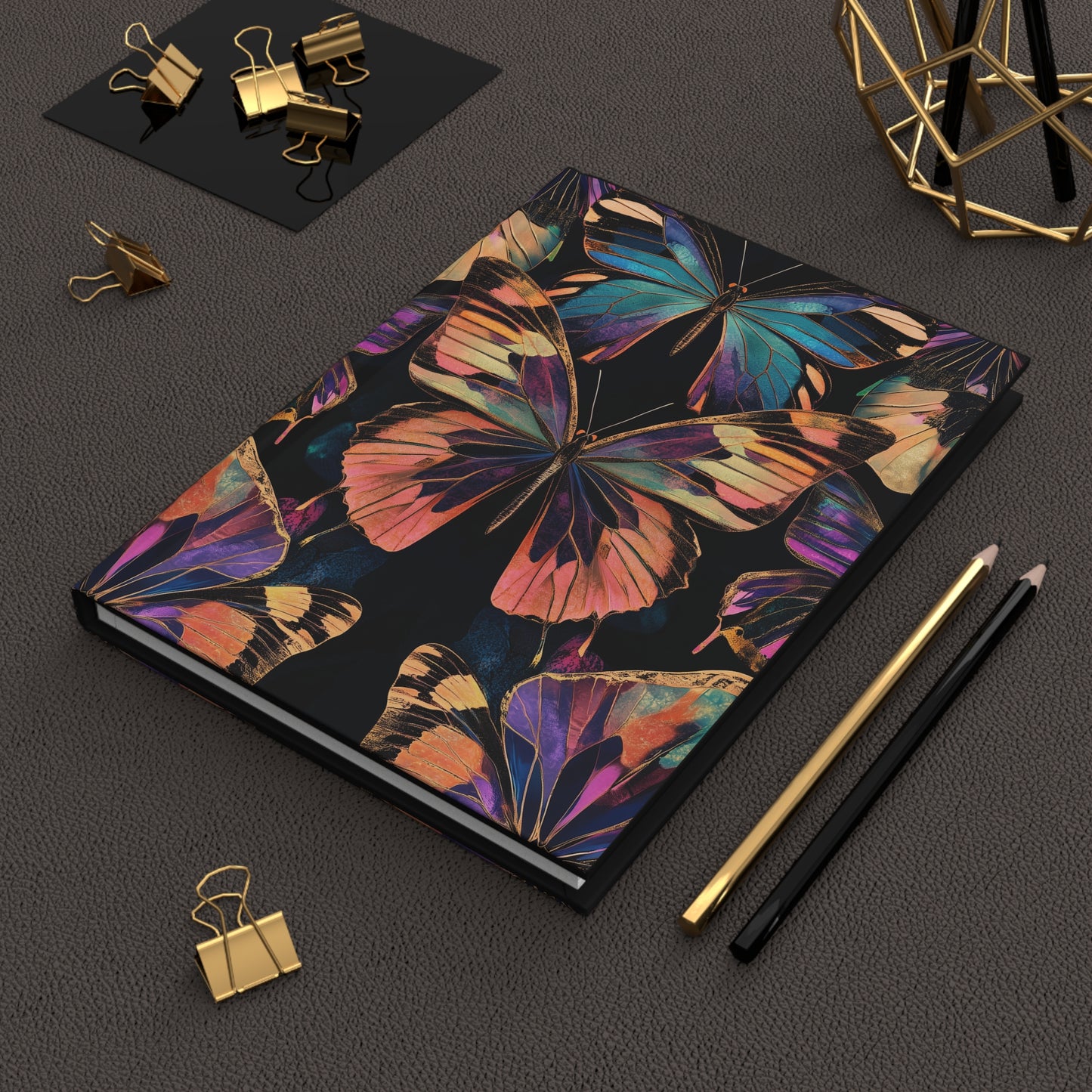 Prismatic Butterfly Art Print Hardcover Journal