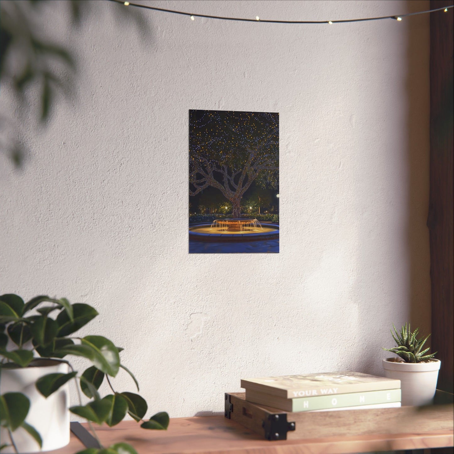 Winter Lights in the Park - Fine Art Print - Poster Print