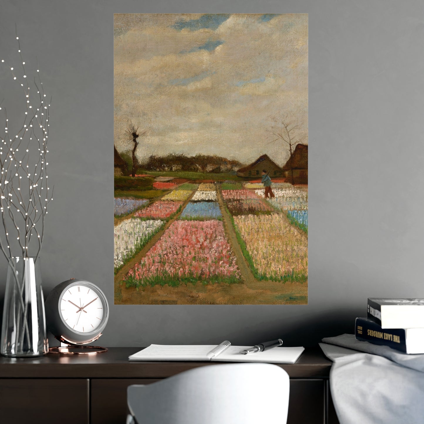Flower Beds in Holland - Van Gogh Fine Art Poster