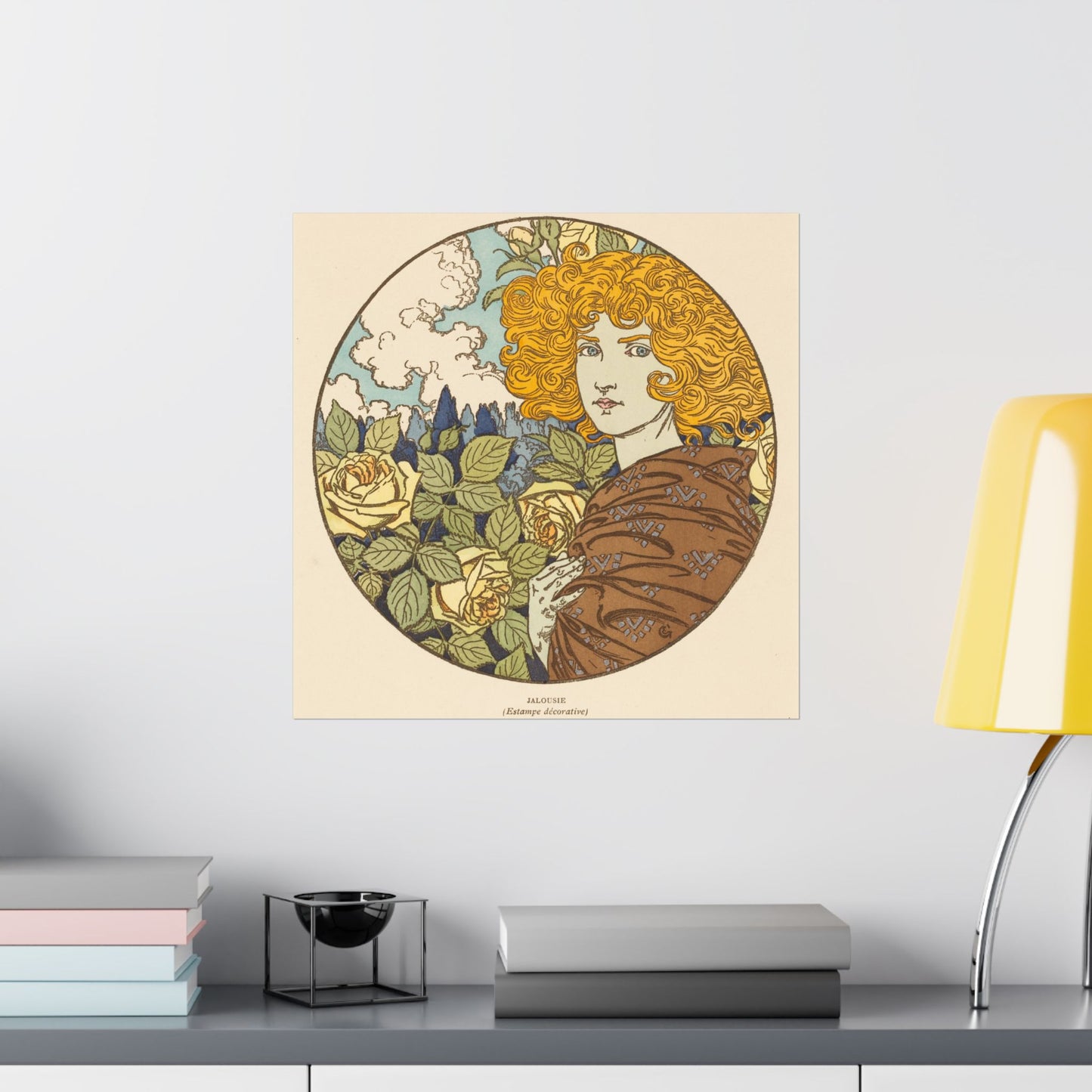 Jealousy - Classic Art - Fine Art Print - Vintage Floral Art Print - Matte Vertical Poster - Art Noveau Posters