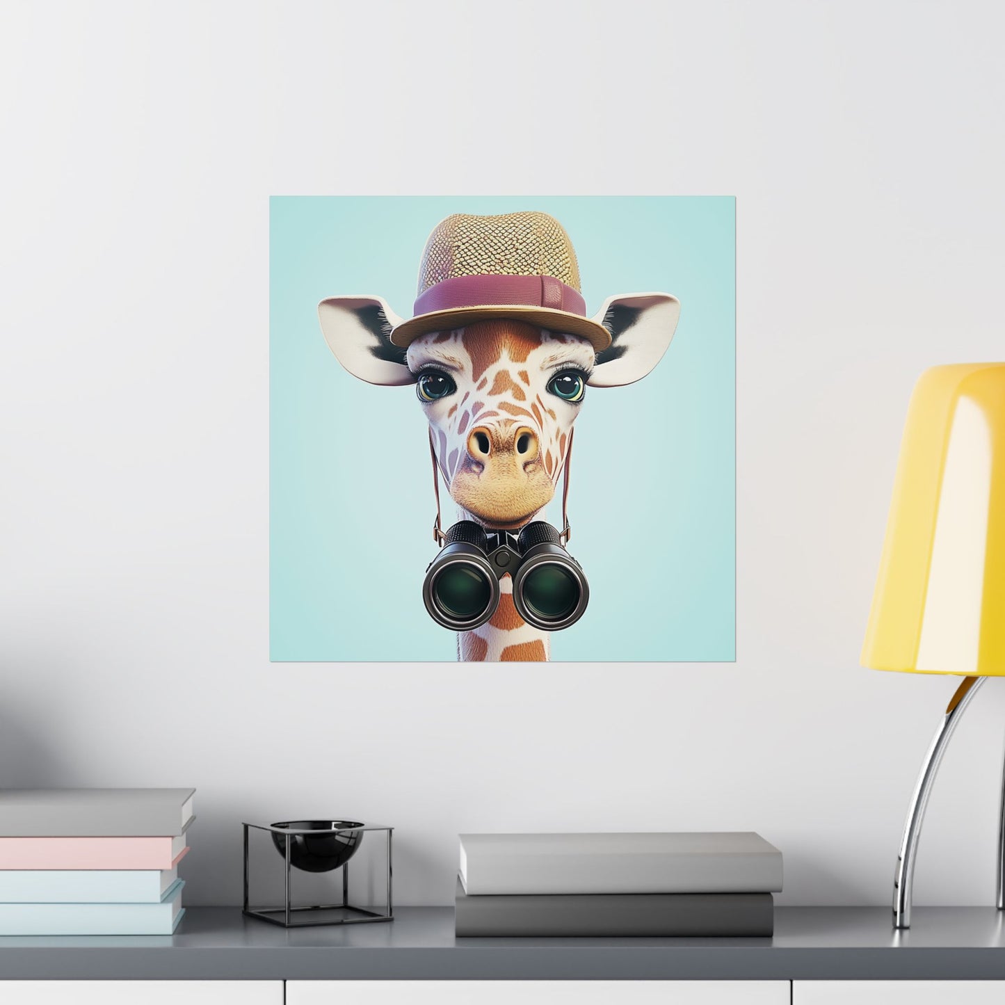 Adventure Awaits - His & Hers Giraffe Fine Art Prints (II) - Whimsical Animals - Wall Art - Fine Art Prints - Home Décor