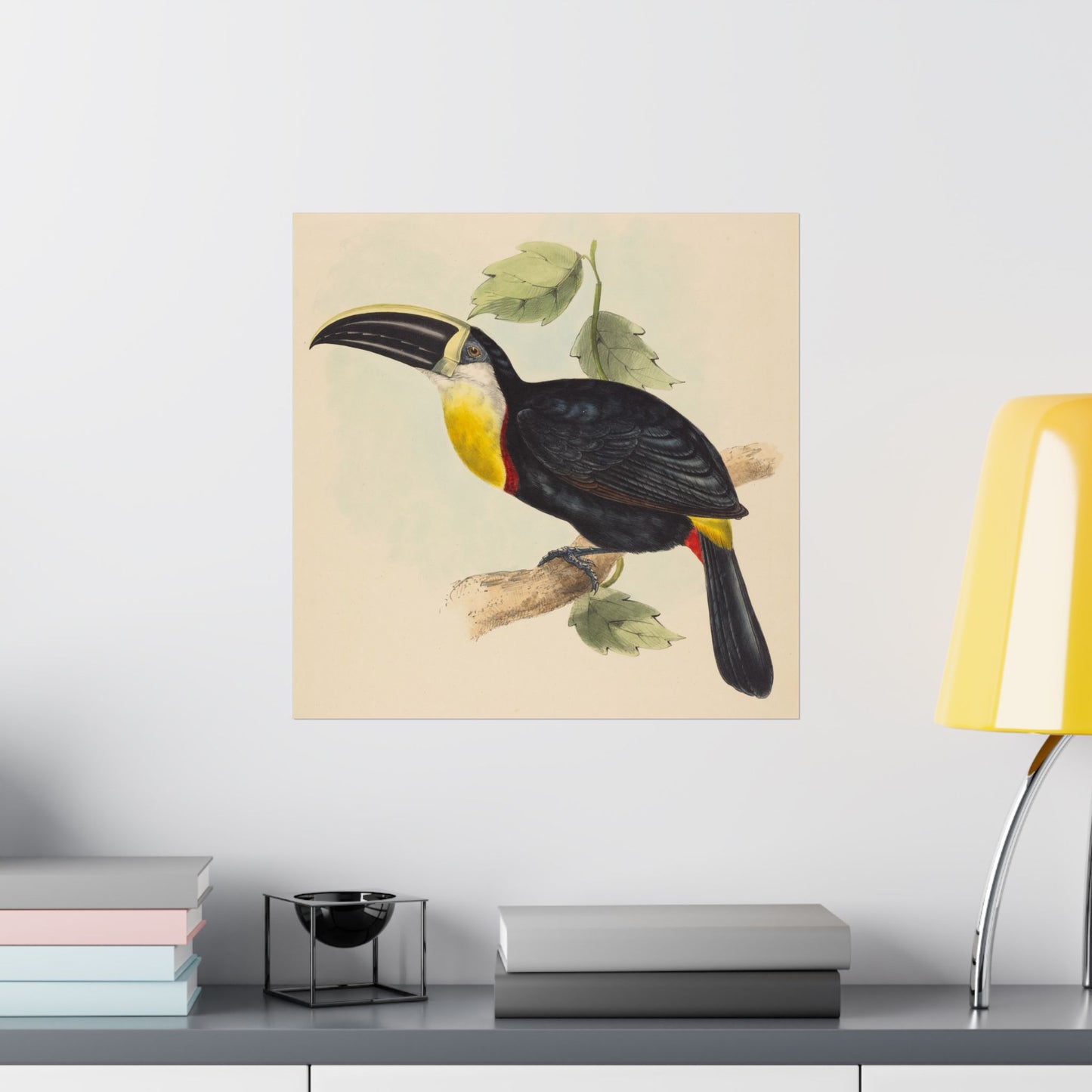 Tropical Toucan - Vintage Birdwatcher Art Print - Matte Vertical Poster - Elegant Bird Wall Art for Nature Lovers