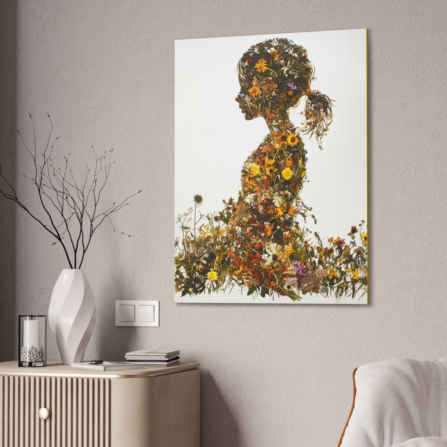 Summers Gone By - Wildflowers Fine Art Print on Canvas