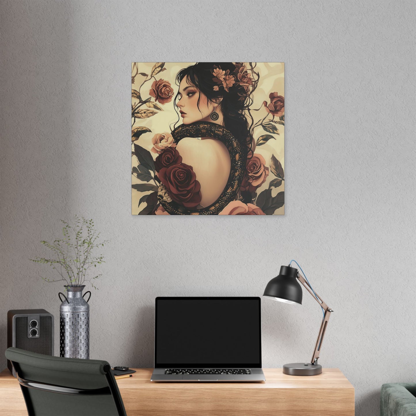 Never Look Back - Secret Garden Series - Fine Art Print on Canvas