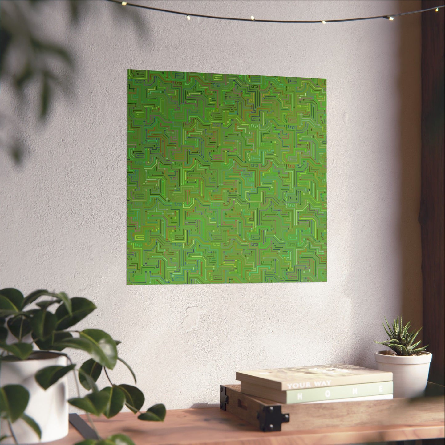 Circuit Board Art Print - Multi-color - Tech- Vertical Poster - Modern Wall Art