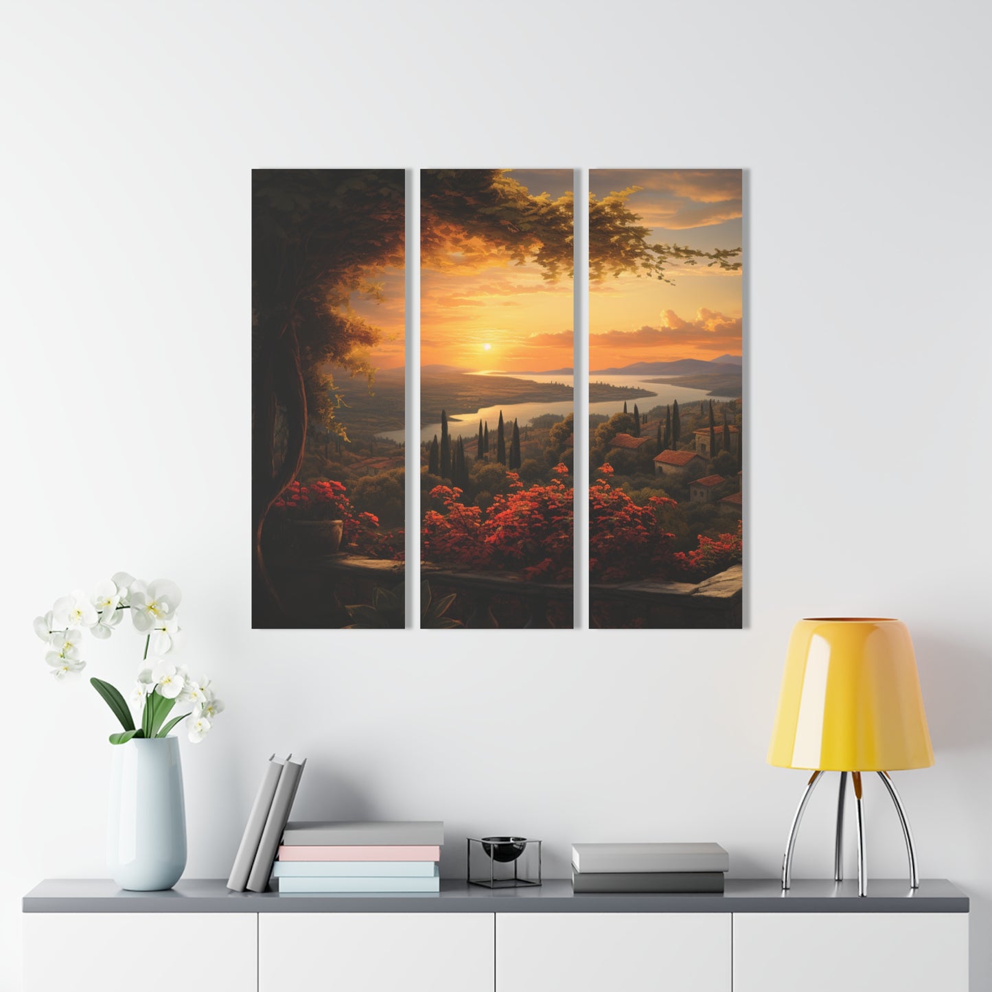 Sangria Sunset - Acrylic Prints (Triptych)