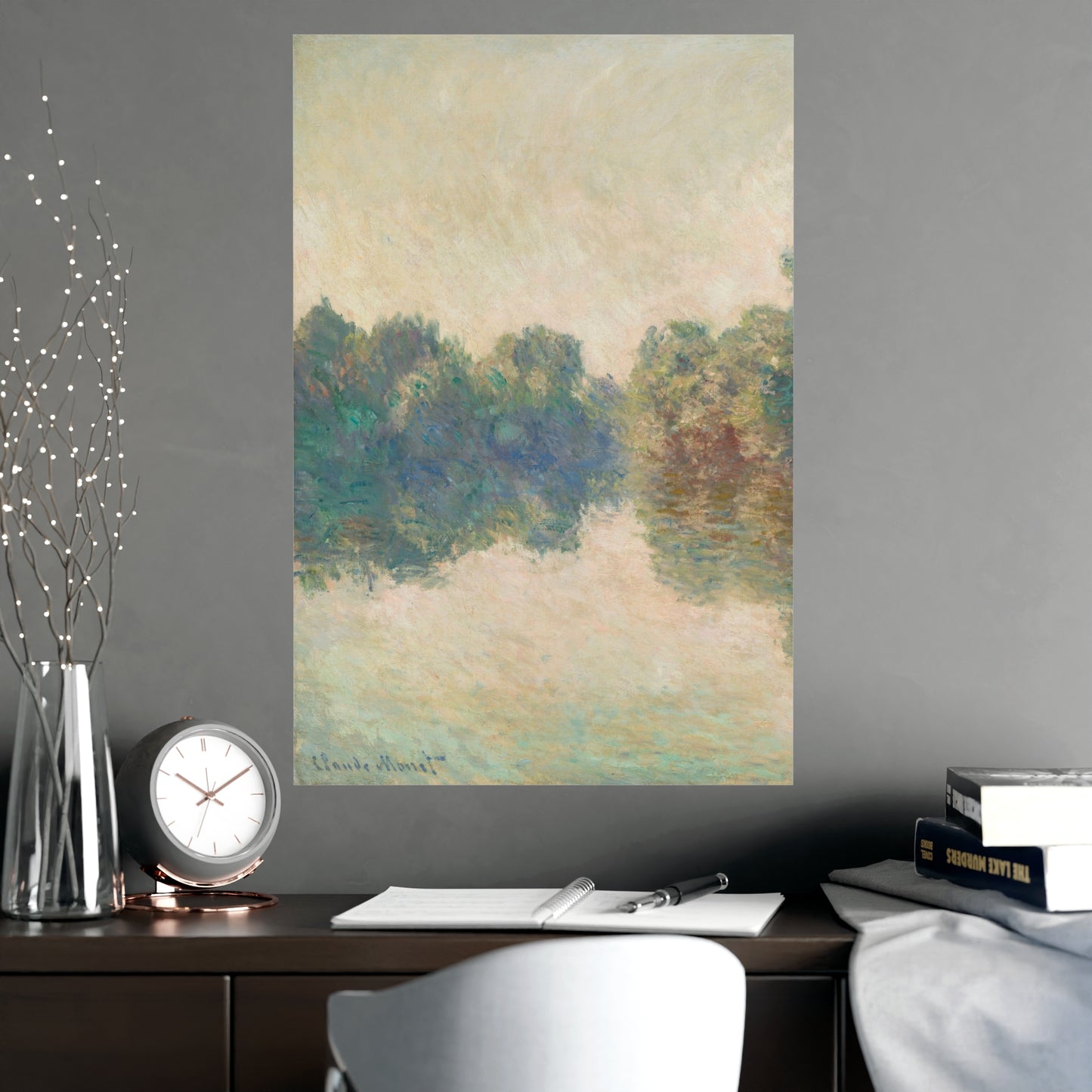The Seine at Giverny - Monet Fine Art Poster