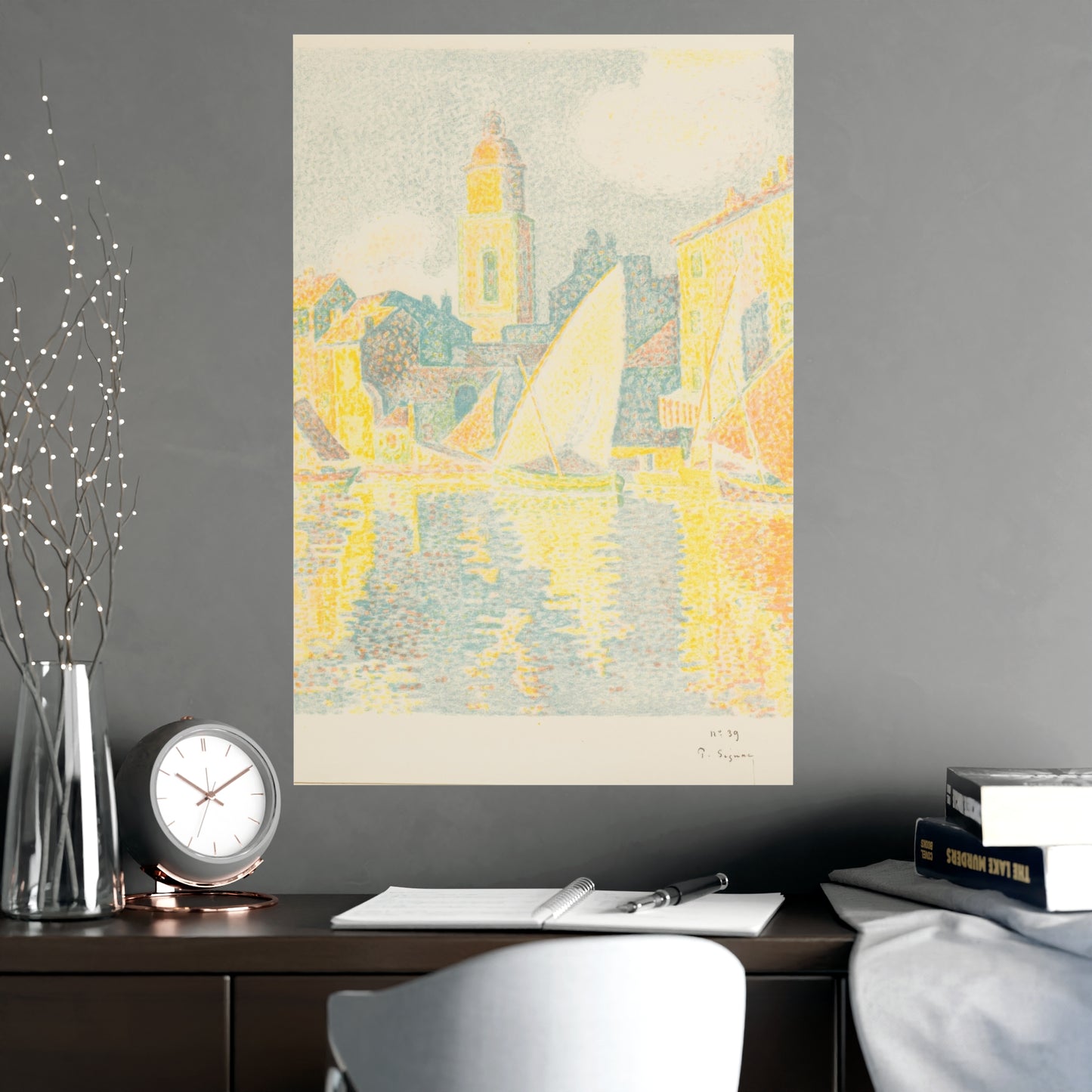 Port of Saint-Tropez - Signac Pointillist Fine Art Poster