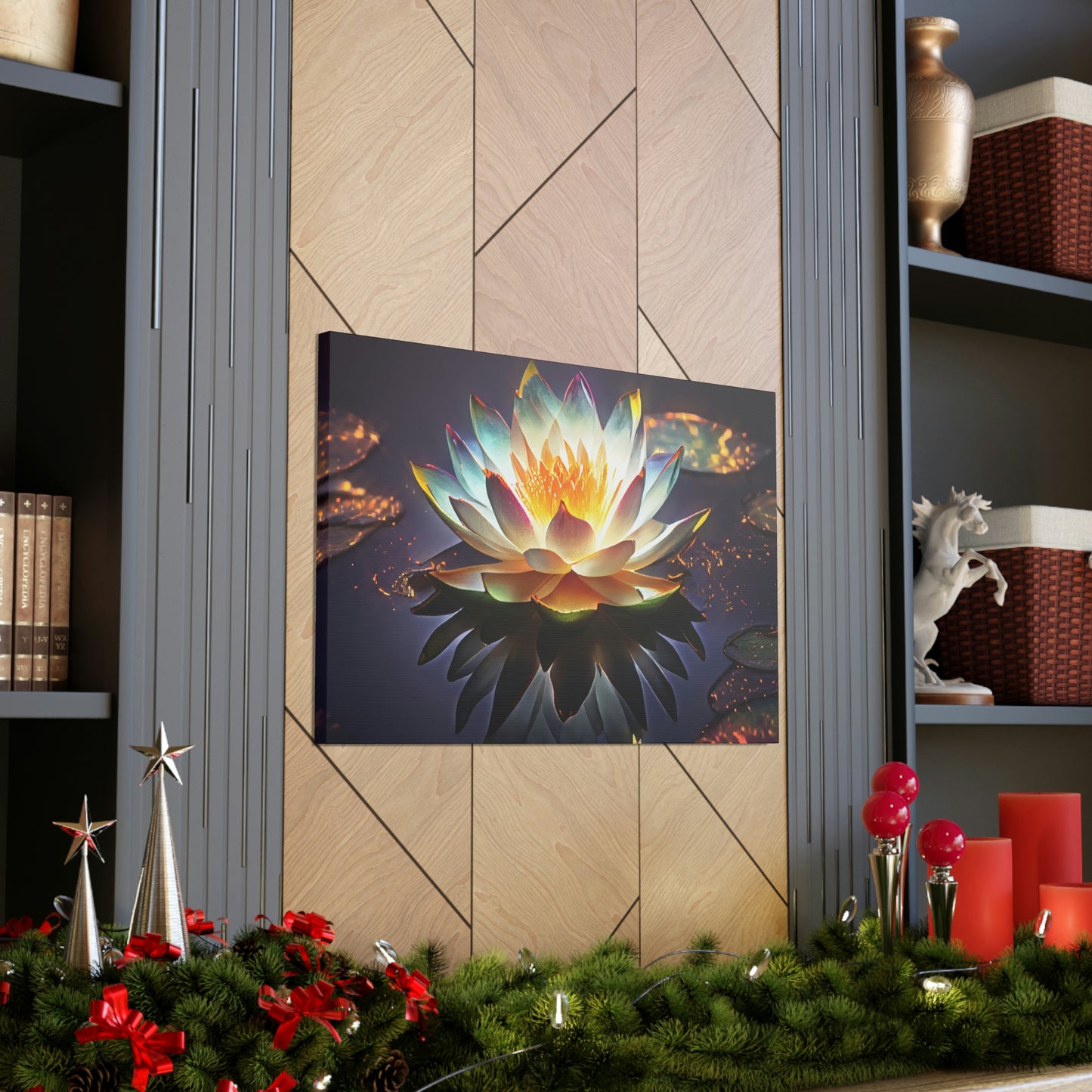 Mystic Lotus with Lily Pads - Fine Art Print - Canvas Gallery Wraps