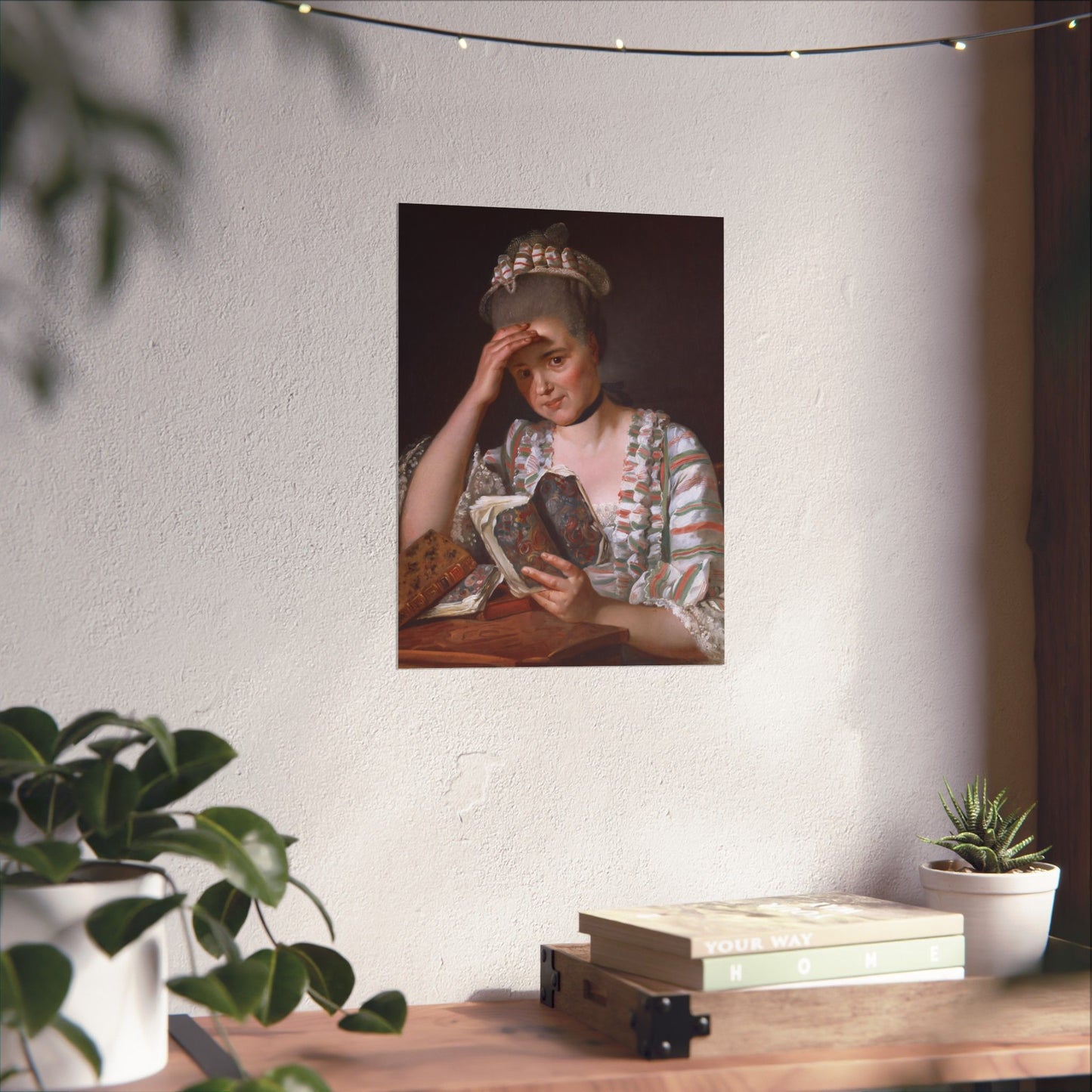 Classic Portrait - Fine Art Print - Matte Vertical Poster - Timeless Literary Woman - Art for Home Décor