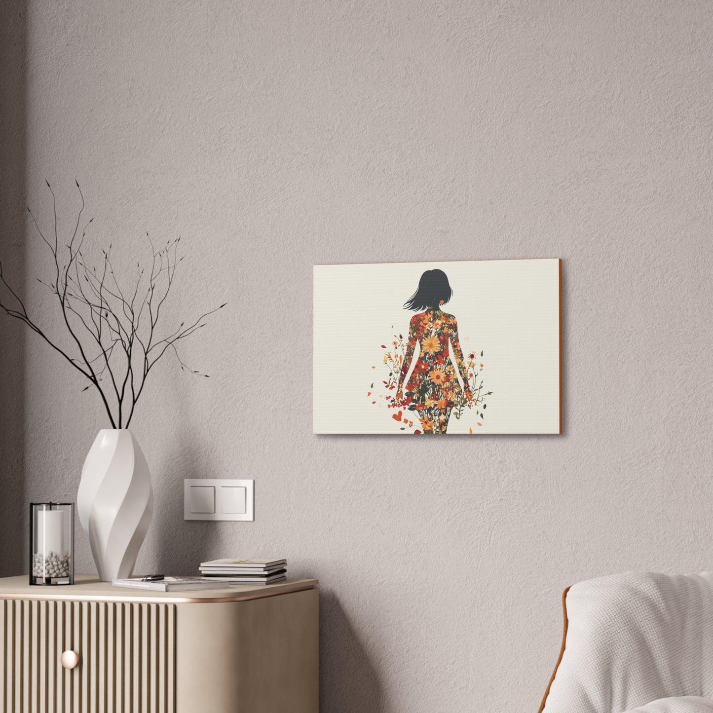 You Belong Among the Wildflowers  - Flower Girl - Print on Canvas