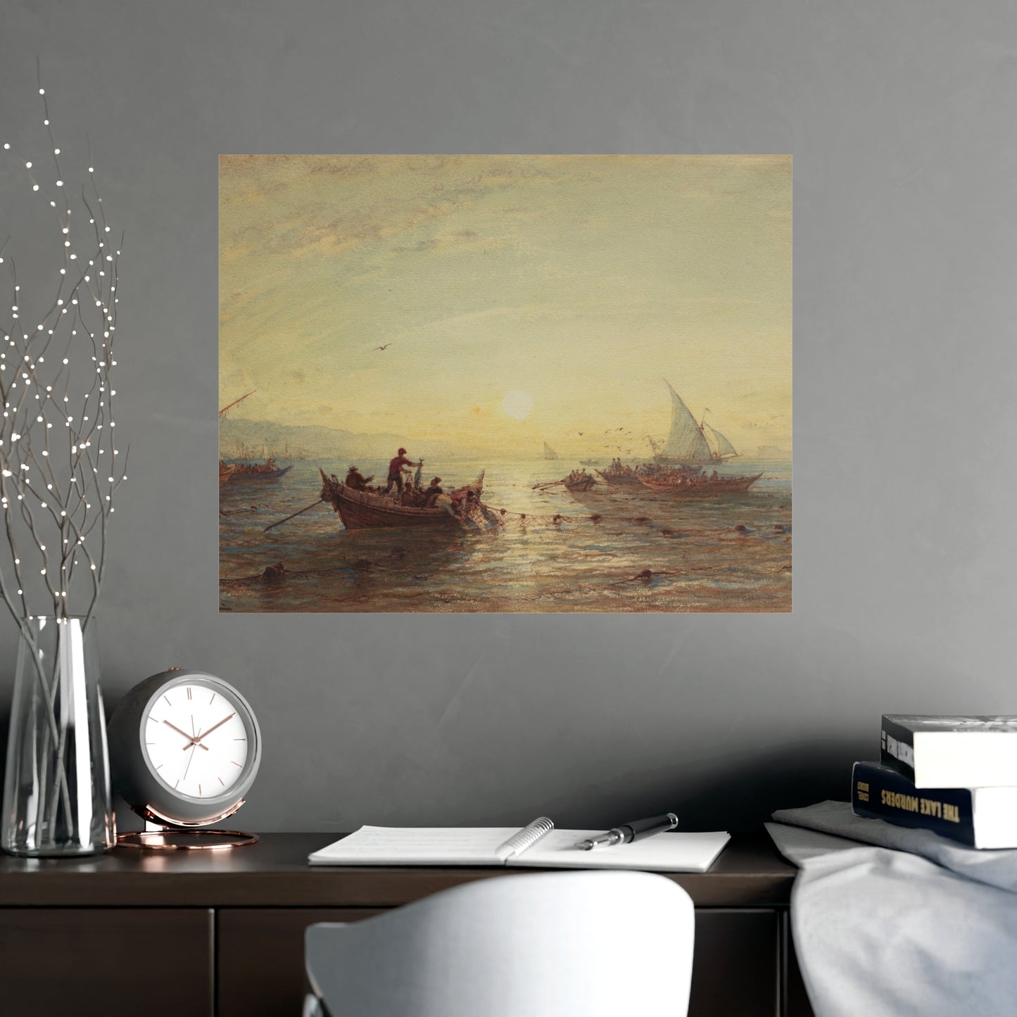 Tuna Fishing at Sunrise Marseilles - Maritime Fine Art Poster