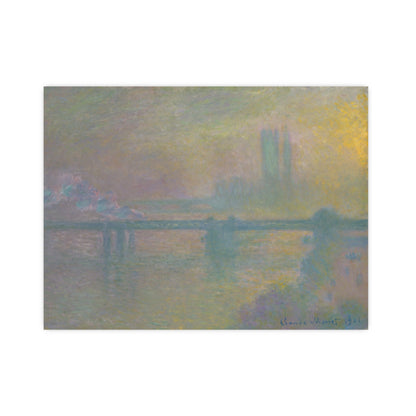 Charing Cross Bridge London - Monet Fine Art Poster