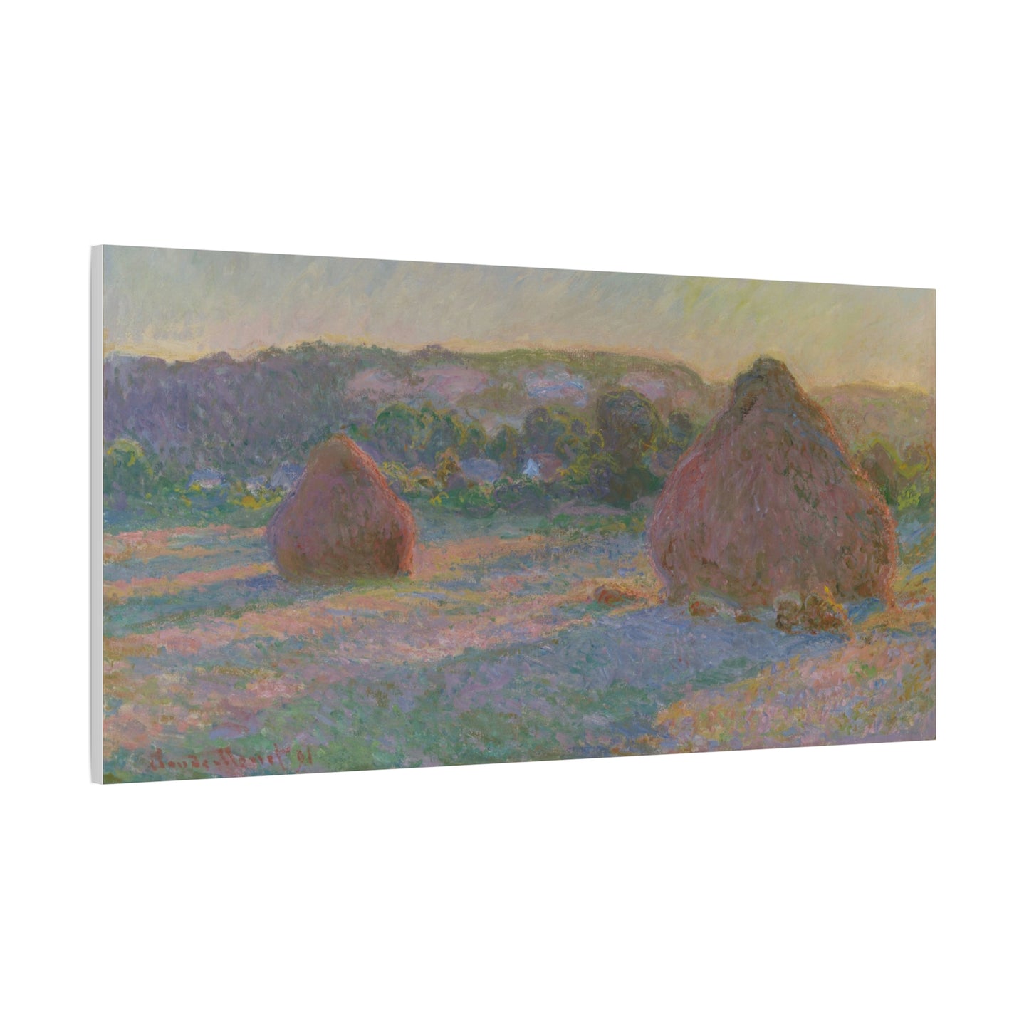 Claude Monet - Fields of Wheat Fine Art Canvas Print