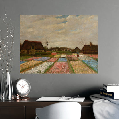 Flower Beds in Holland - Van Gogh Fine Art Poster