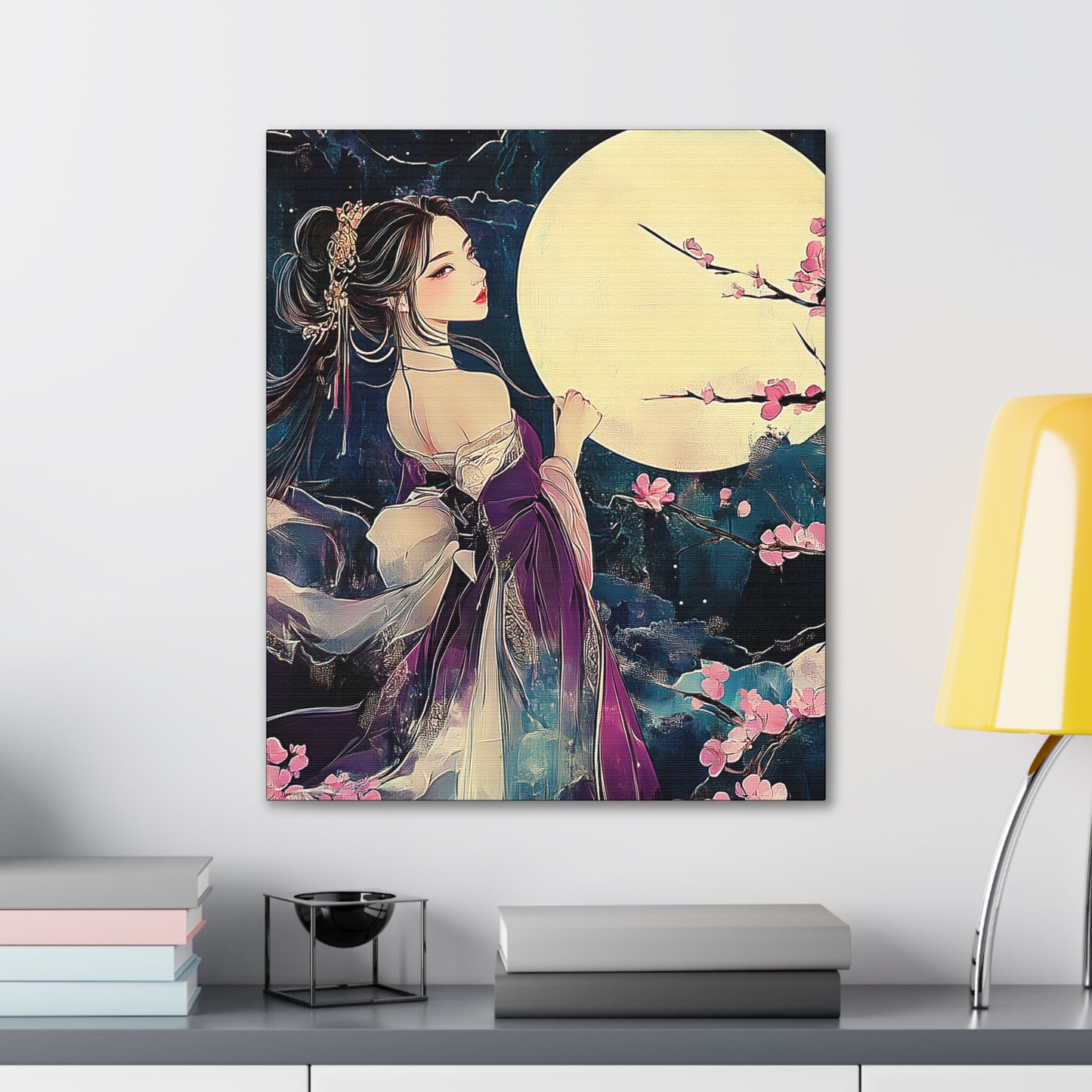 Thinking of You in the Moonlight - Fine Art Print - Wall Art on Canvas