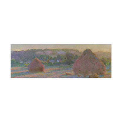 Claude Monet - Fields of Wheat Fine Art Canvas Print