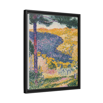 Valley with Fir Shade on the Mountain - Museum Collection - Framed Canvas Print
