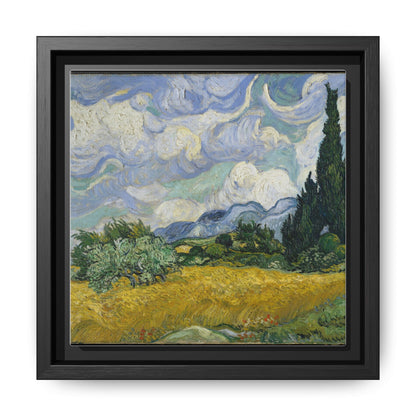 Van Gogh - Wheat Field with Cypresses - Museum Collection - Framed Canvas Print