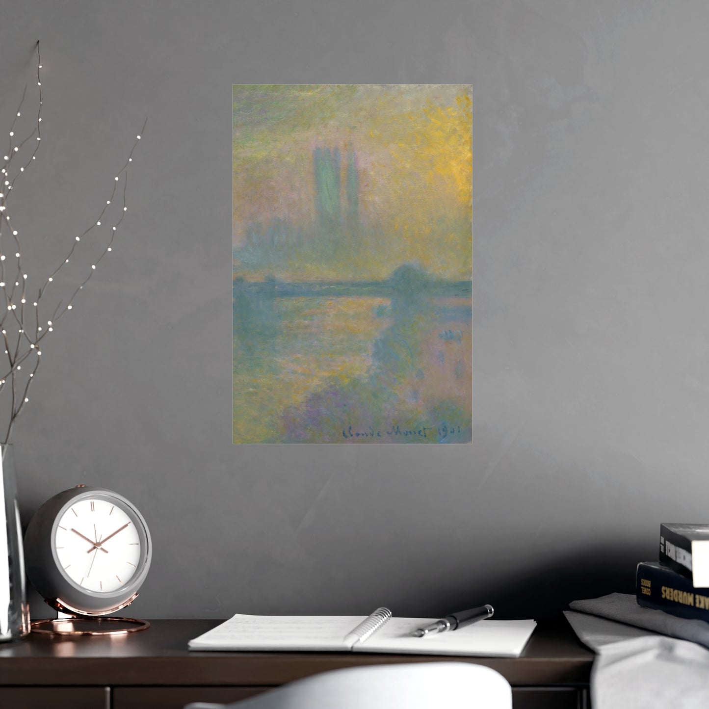 Charing Cross Bridge London - Monet Fine Art Poster