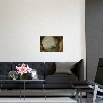 Vista from a Grotto - Romantic Cave Landscape Fine Art Poster