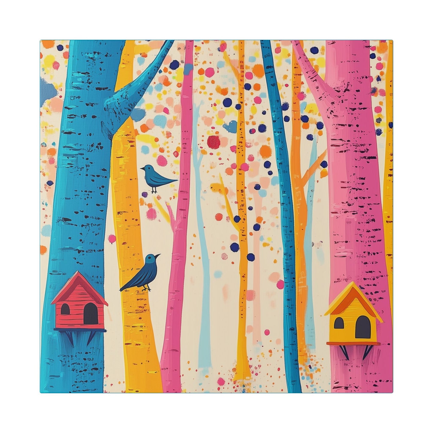Here for the Birds - Delight in Nature Series - Fine Art Print on Canvas