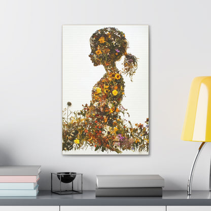 Summers Gone By - Wildflowers Fine Art Print on Canvas