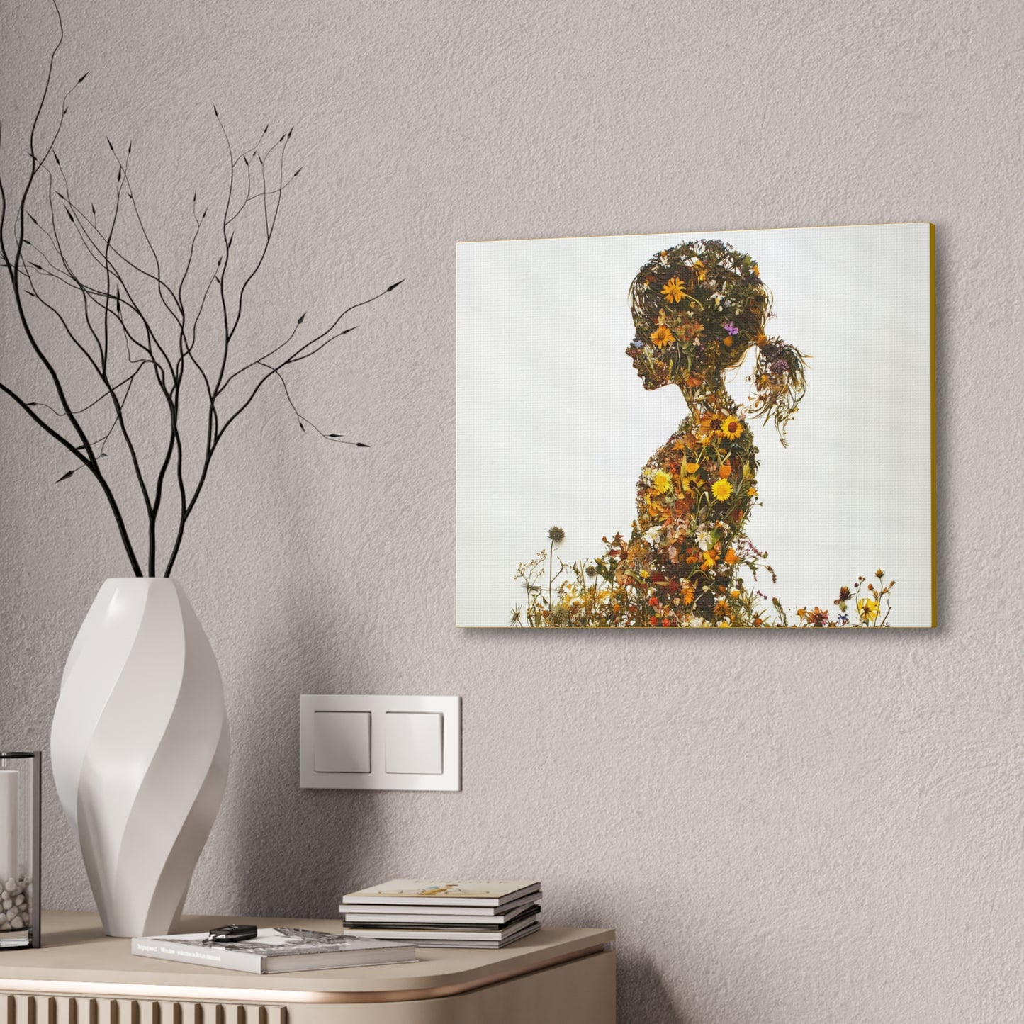 Summers Gone By - Wildflowers Fine Art Print on Canvas