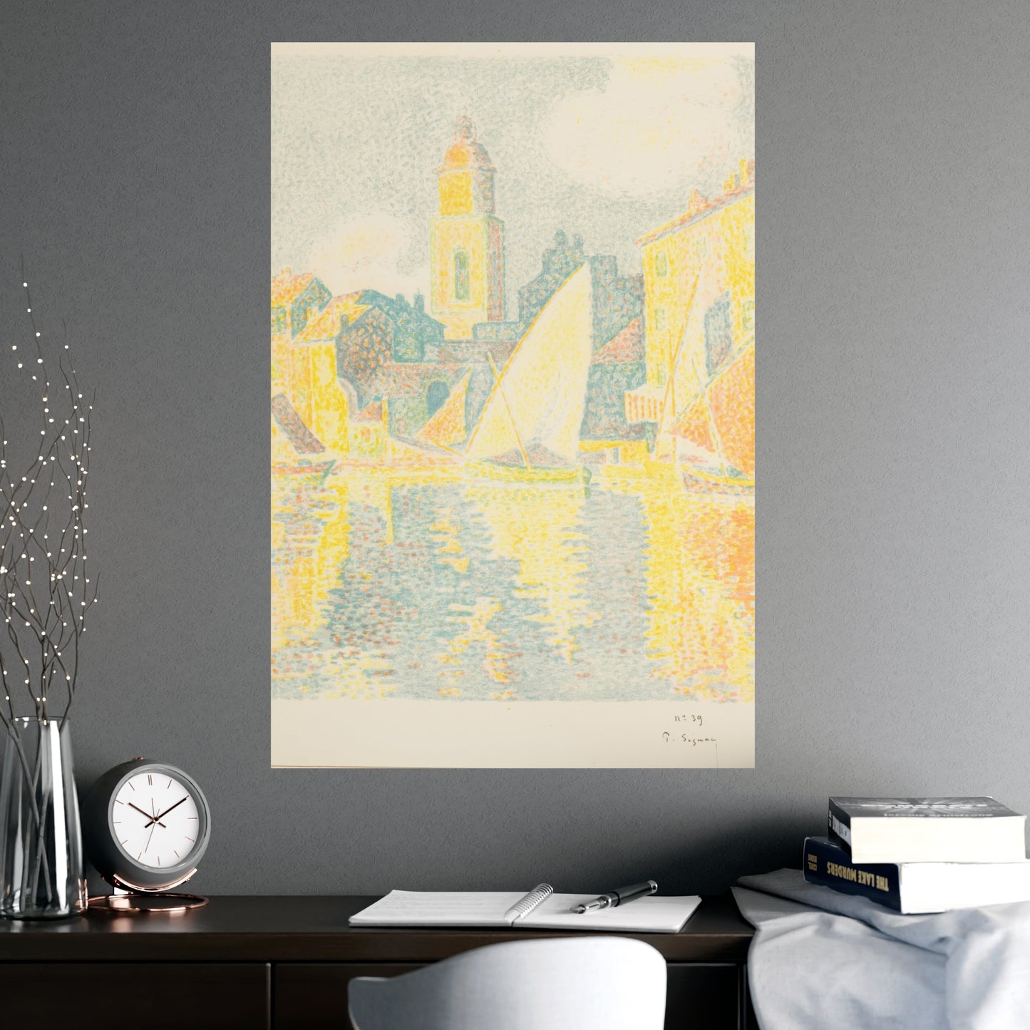 Port of Saint-Tropez - Signac Pointillist Fine Art Poster