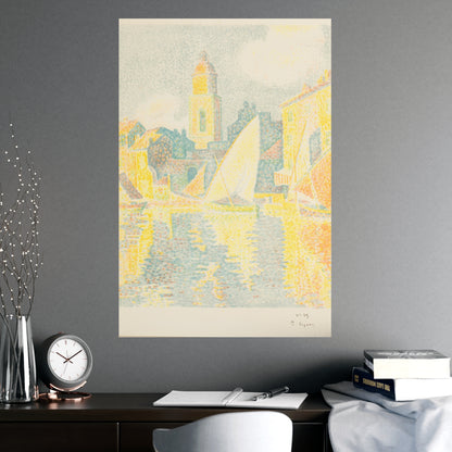 Port of Saint-Tropez - Signac Pointillist Fine Art Poster