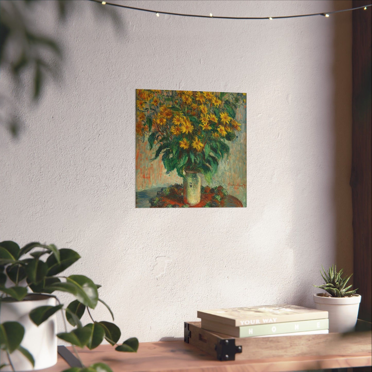 Claude Monet - Jerusalem Artichokes Painting - Fine Art Print - Vertical Poster - Floral Art Décor
