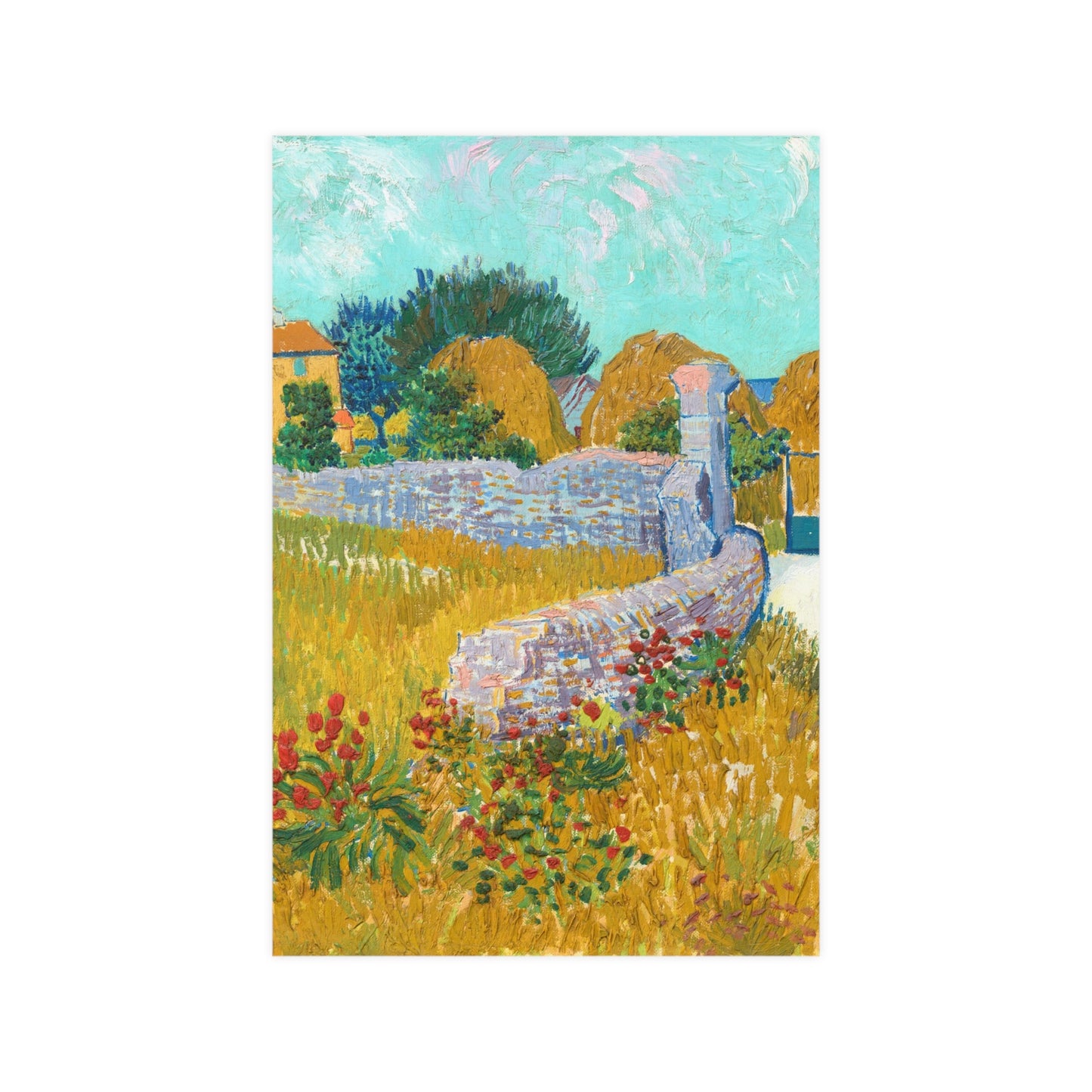Farmhouse in Provence - Van Gogh Fine Art Poster