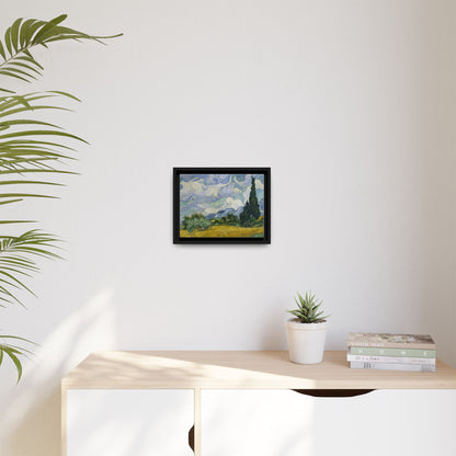 Van Gogh - Wheat Field with Cypresses - Museum Collection - Framed Canvas Print