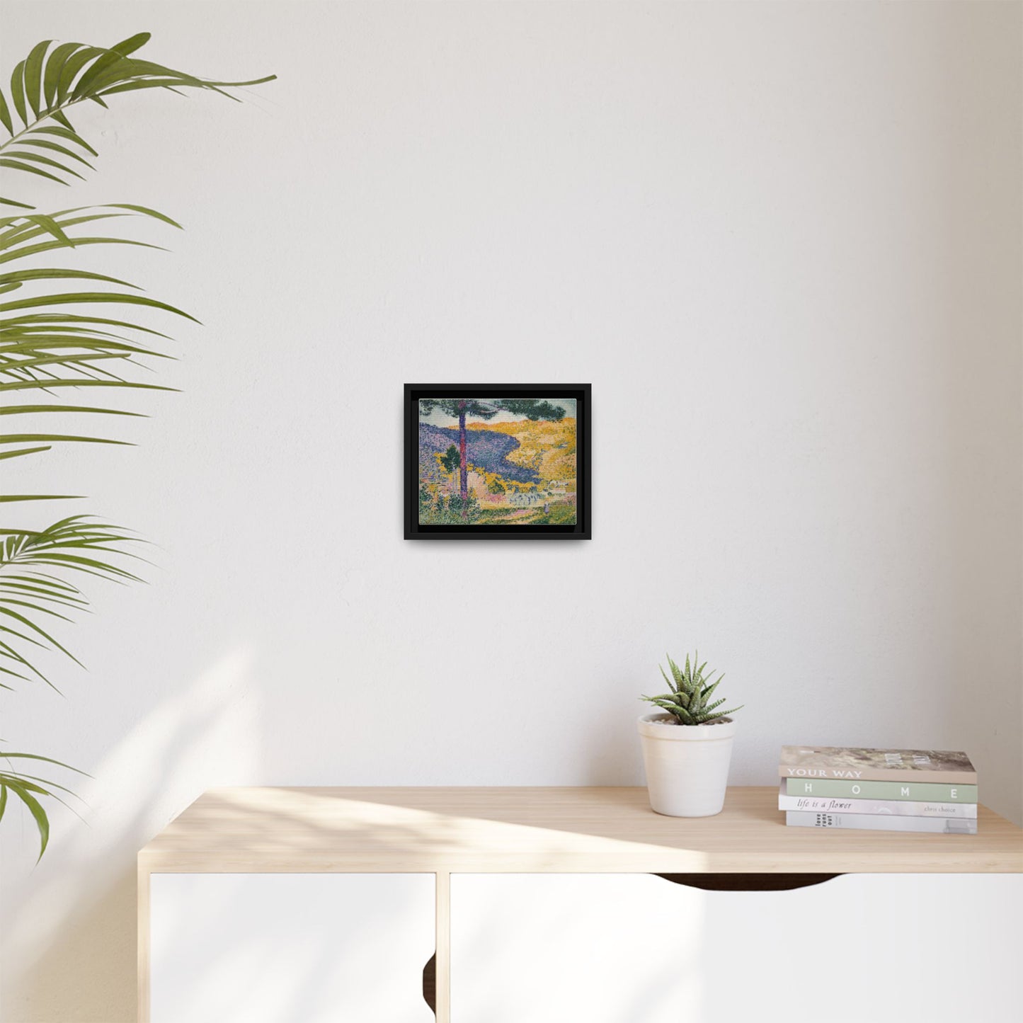 Valley with Fir Shade on the Mountain - Museum Collection - Framed Canvas Print