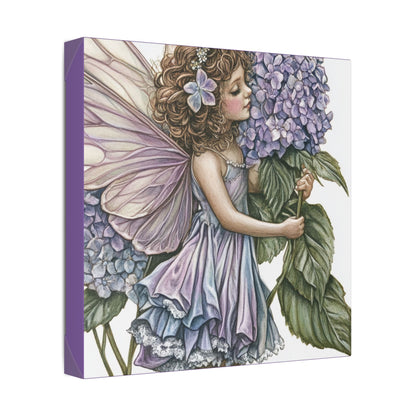 Purple Hydrangea - Flowers & Fairies Collection - Fine Art Print on Canvas