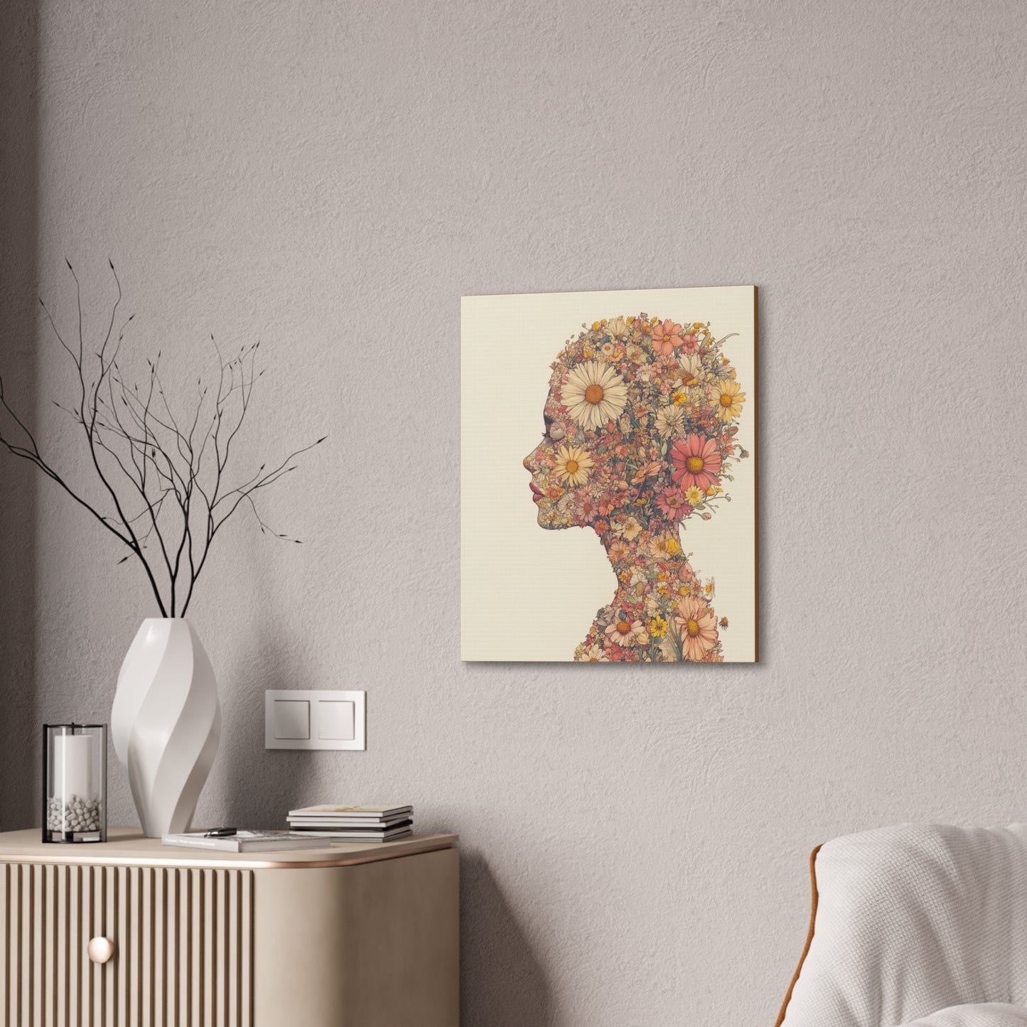 And So She Grew on Canvas