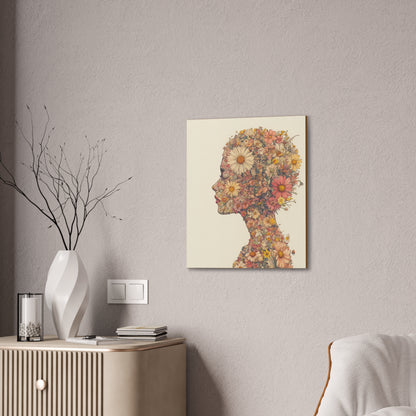 And So She Grew on Canvas