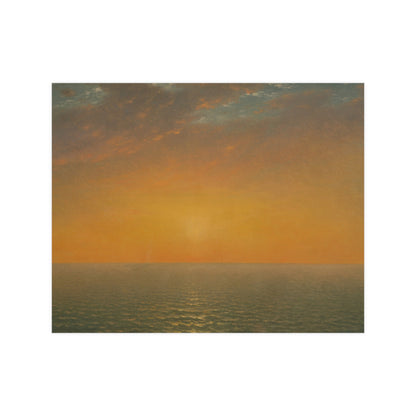John Frederick Kensett : Sunset on the Sea (1872) - Museum Collection - Fine Art Print