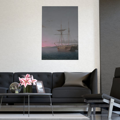 Lumber Schooners at Evening Penobscot Bay - Maritime Fine Art Poster