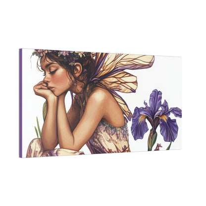 Iris You Were Here - Flowers & Fairies Collection - Fine Art Print on Canvas