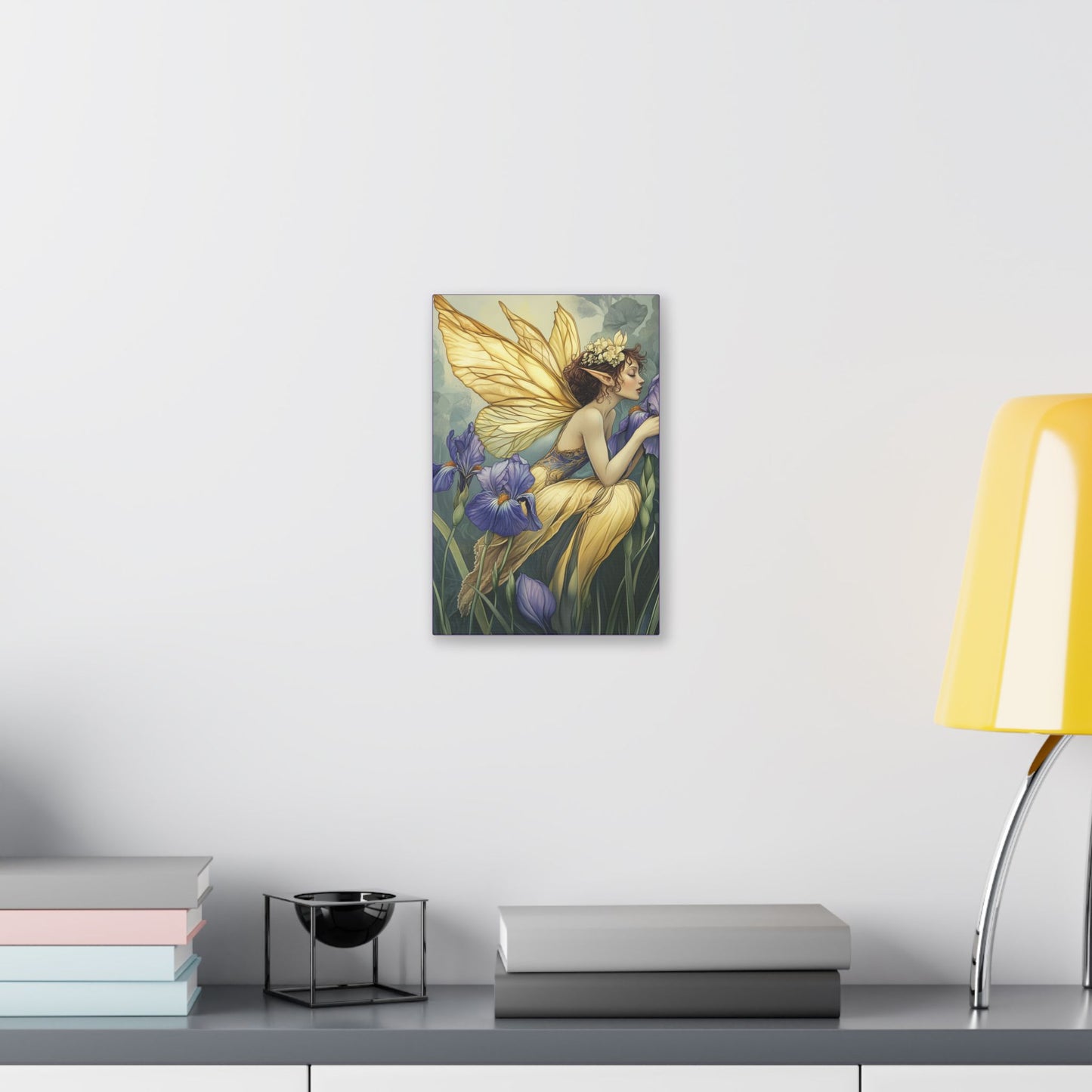 Iris You Were Here - Flowers & Fairies Collection - Fine Art Print on Canvas