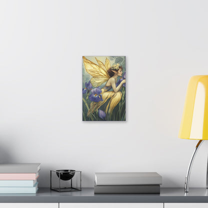 Iris You Were Here - Flowers & Fairies Collection - Fine Art Print on Canvas