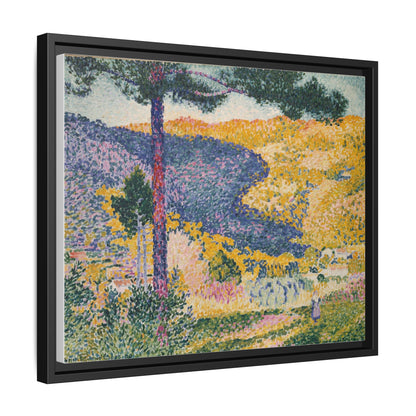 Valley with Fir Shade on the Mountain - Museum Collection - Framed Canvas Print