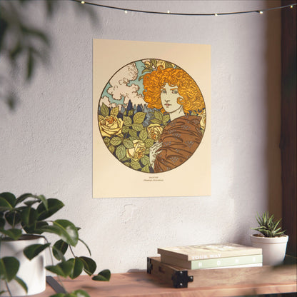 Jealousy - Classic Art - Fine Art Print - Vintage Floral Art Print - Matte Vertical Poster - Art Noveau Posters