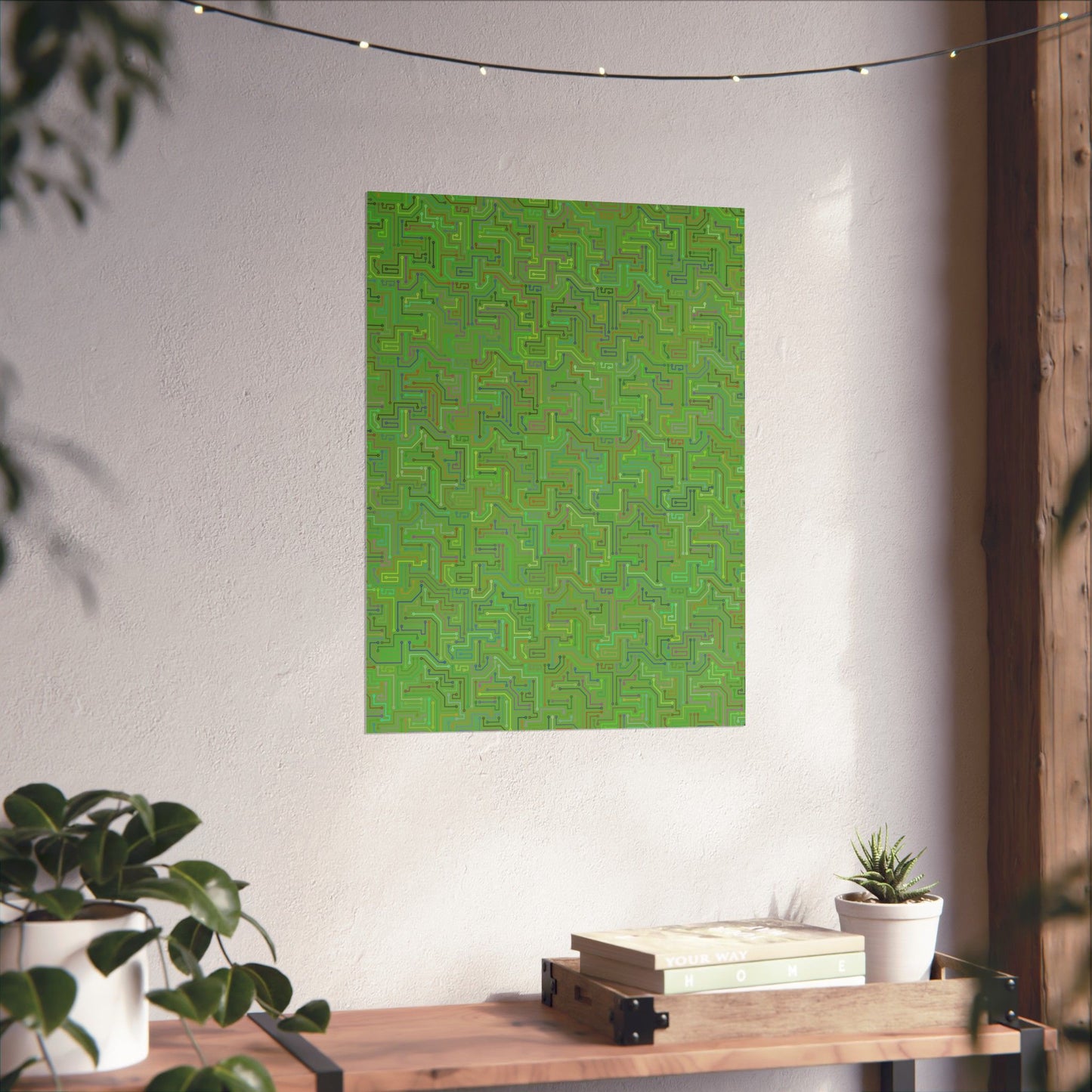 Circuit Board Art Print - Multi-color - Tech- Vertical Poster - Modern Wall Art