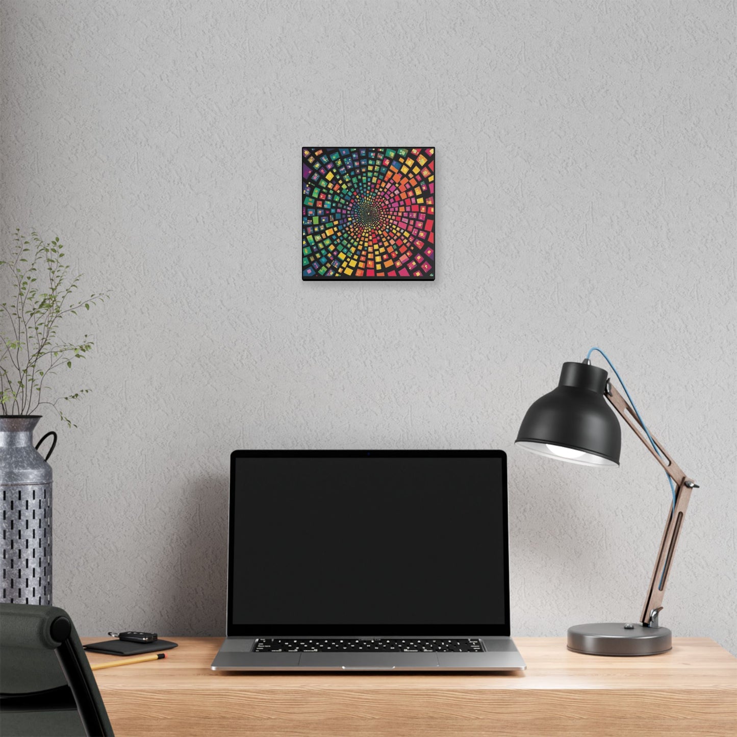 Chameleon Squares on Canvas