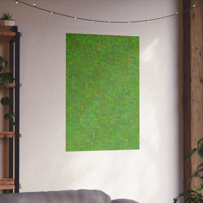 Circuit Board Art Print - Multi-color - Tech- Vertical Poster - Modern Wall Art