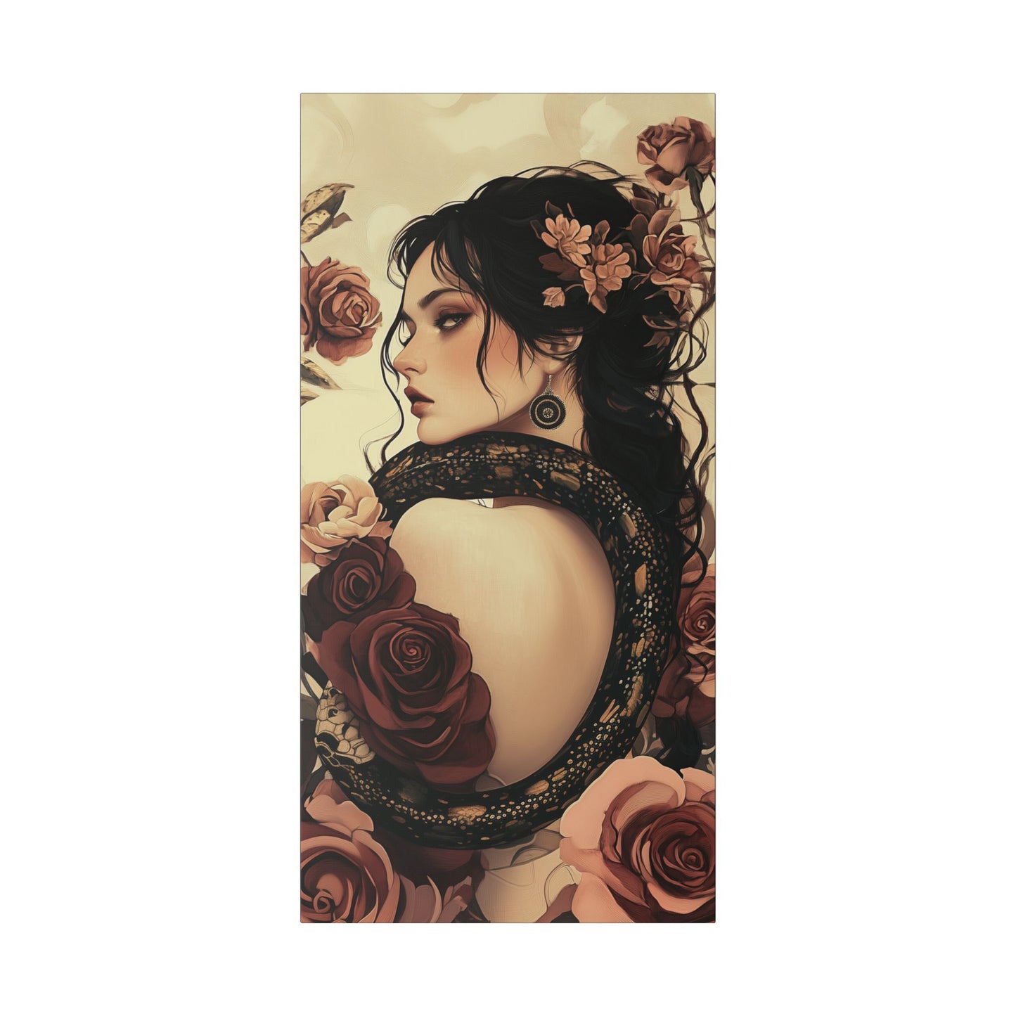 Never Look Back - Secret Garden Series - Fine Art Print on Canvas