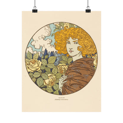 Jealousy - Classic Art - Fine Art Print - Vintage Floral Art Print - Matte Vertical Poster - Art Noveau Posters