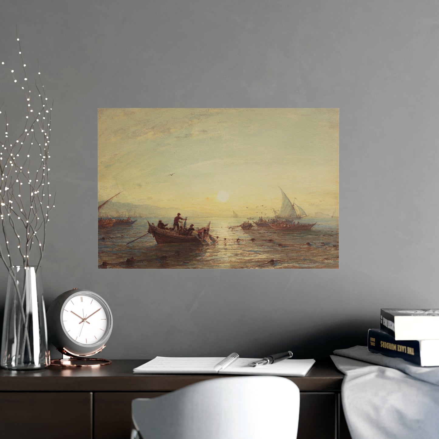 Tuna Fishing at Sunrise Marseilles - Maritime Fine Art Poster